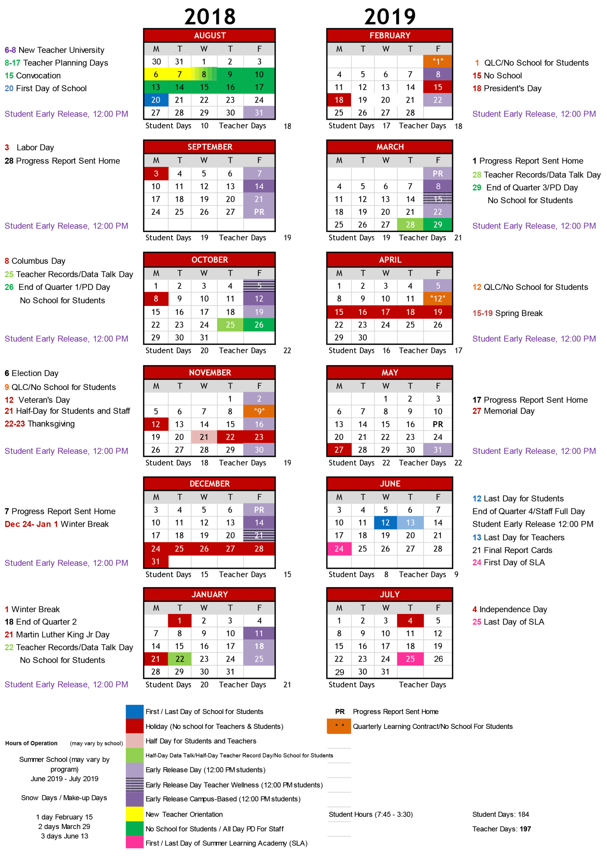 calendar - Friendship Public Charter School